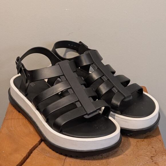 Melissa Platform Sandal Jelly Gladiator Grandpa Preppy Grunge Y2K - Size 10 - Picture 2 of 7